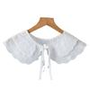 New Design Butterfly Embriodery False Collar for Womens  Shoulder Wraps Shawls Detachable Collar for Sweater Fake Collar
