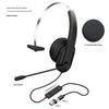 Dual Microphone Wireless Wired Call Center Headset with ENC Noise Reduction & One-Key Mute