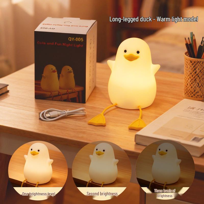 Duck Toaster Night Light – Cute Rechargeable Bedside Lamp for Emotional Ambience
