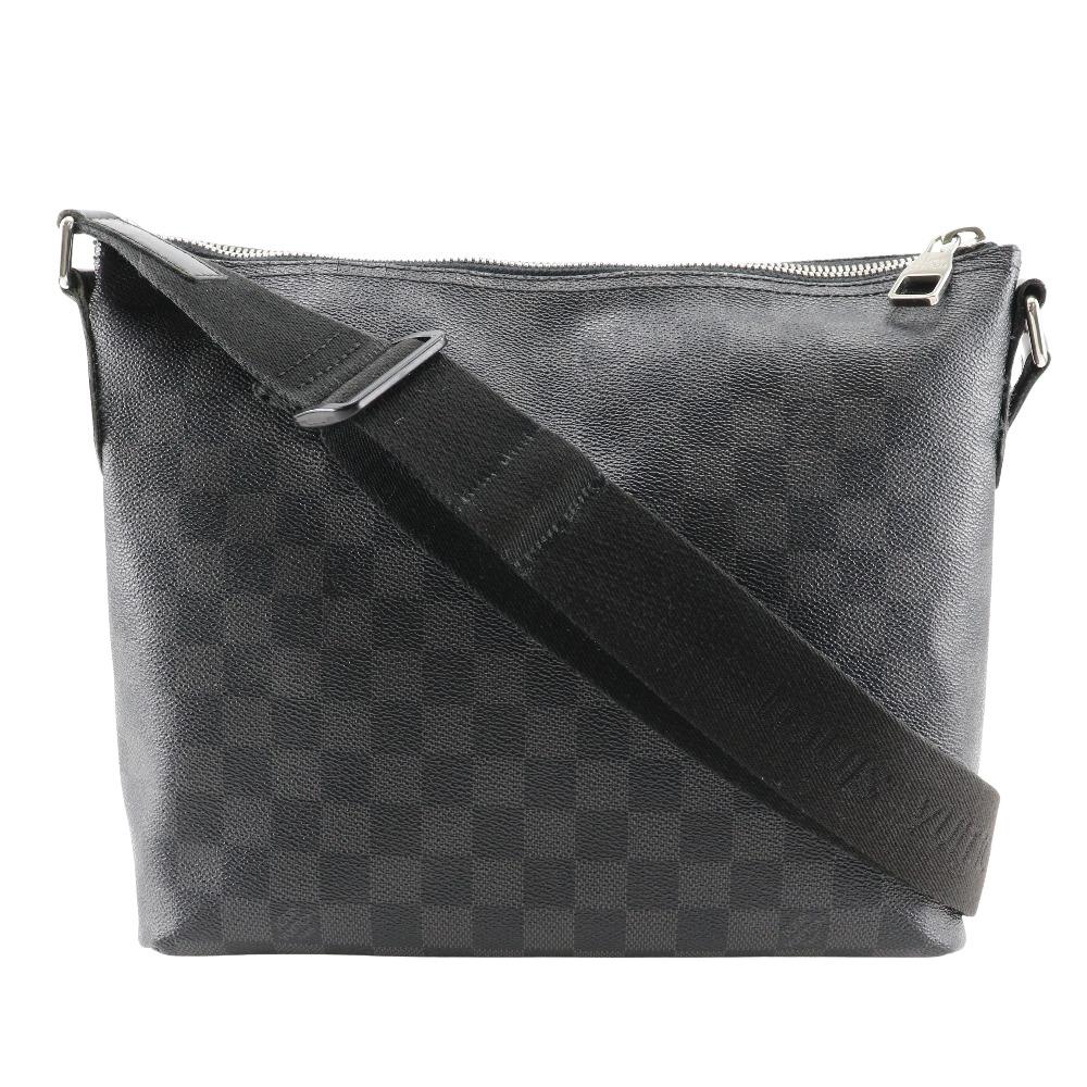 LOUIS VUITTON Mick PM Shoulder Bag N41211 black Damier Grafitto Canvas mens Used