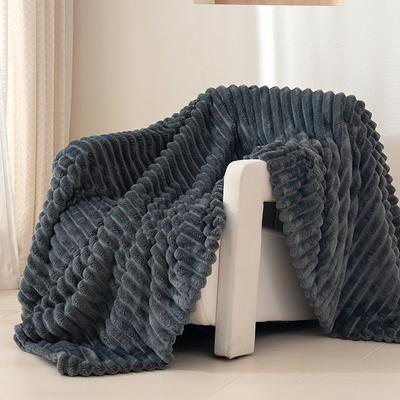 Solid-Color Winter Blanket for Napping, Sofa Throw, Vacuum-Packed Christmas Edition