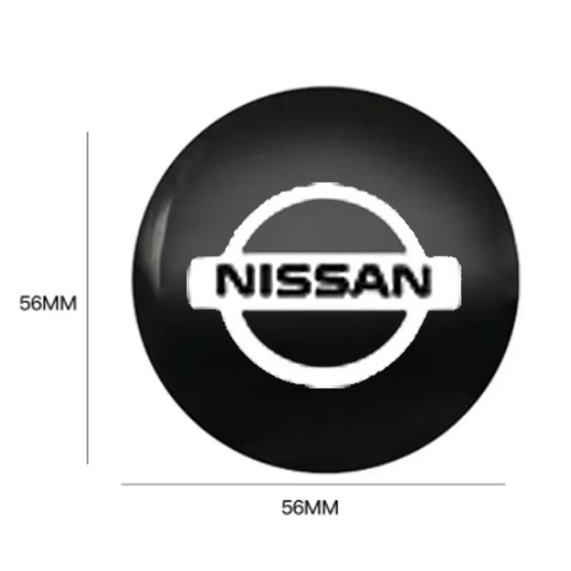 Car hub center cover sticker wheel hub cover car decoration For Nissan X-Trail Qashqai Juke Leaf Micra NOTE Patrol Pulsar NISMOS