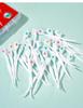 20-Piece Mini Burst Bead Toothbrush Travel Set: Portable Disposable Cleaner with Toothpick