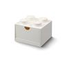LEGO Desk Drawer, 4 Drawers, Small Size, 16 X 16 X 11.5mm, Available In 5 Colors (White)