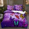 Colorful Butterfly Bedding Set Sparkling 3D Duvet Cover DE/AU/EU Full Size Luxury Women's Quilt Cover  Gift