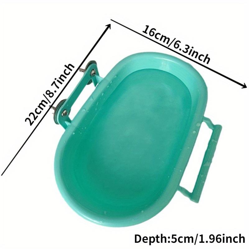 1PC Bird Bath Long Bathtub Shape Feeding Bath Water Multi-functional Bath Box Bird Supplies Parrot Bath Basin Small Pet Utensils