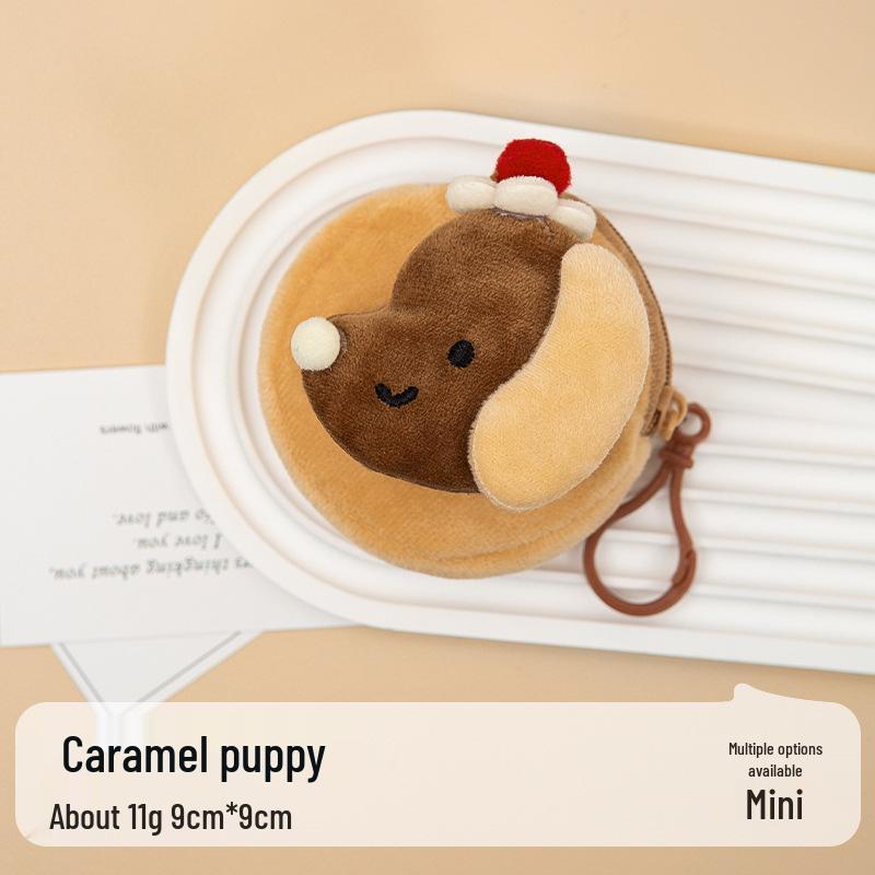 Cartoon Plush Coin Purse - Cute Mini Earphone Bag & Wallet for Students