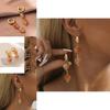 Trendsetting Heart Natural Stone Earrings For Women Perfect Birthday Gift