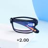 Fashion Design anti blue light Reading Glasses Men Women Folding Small Glasses Frame Black Glasses Presbyopic glasses
