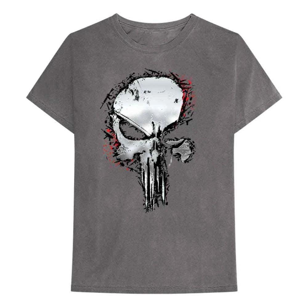 Comics Punisher Metallic Skull Unisexs TShirt L