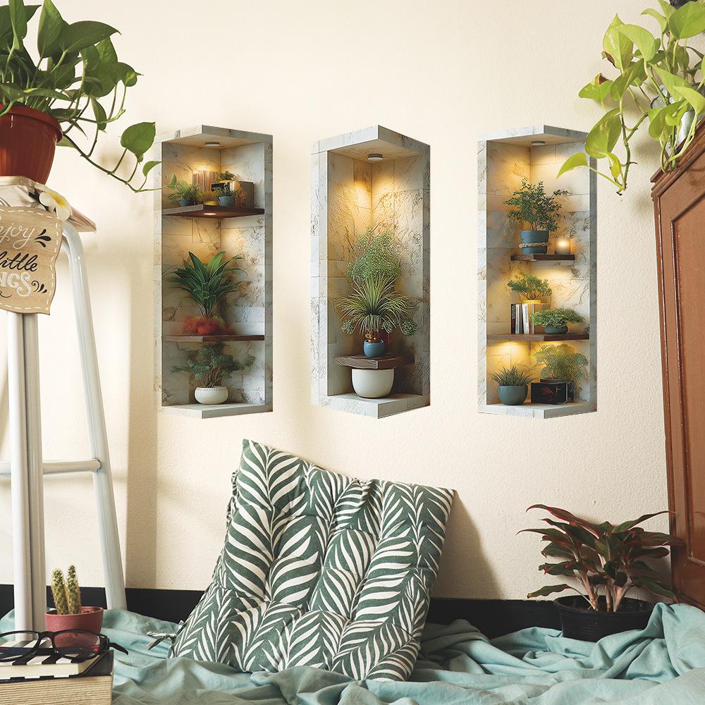 Dekorative Aufkleber für die Wände des Arbeitszimmers, des Wohnzimmers und des Zuhauses in der kreativen Nische