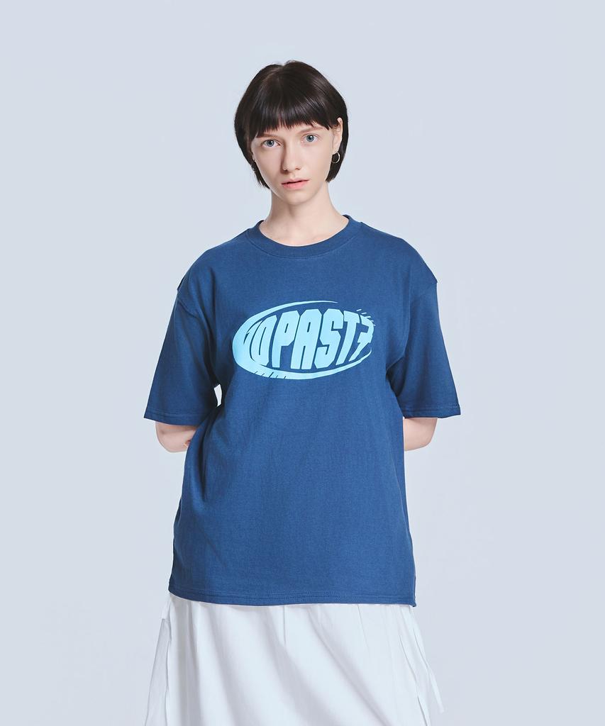 TEN PAST SEVEN Tp7 Printed Short Sleeve T-Shirt - Blue