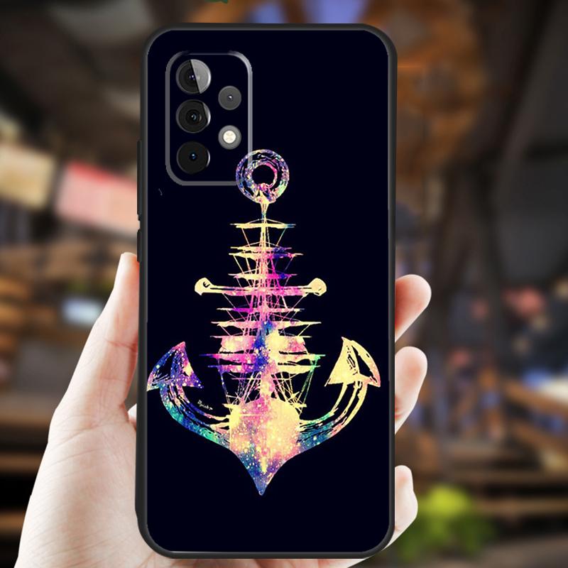 Nautical Anchor Boat Sea Case For Samsung Galaxy A34 A06 A05 A32 A16 A55 A36 A26 A54 A14 A22 A52 A35 A15 A53 A13 A56
