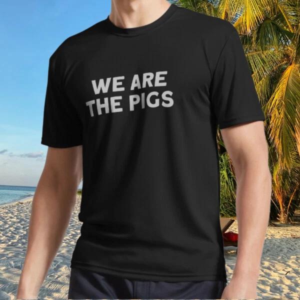 New Shirt We are the pigs, silver Active T-Shirt Funny Size S to 5XL L