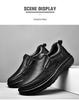 High-End Autumn/Winter 2021 Men's Slip-On Thick-Soled Genuine Leather Business Shoes