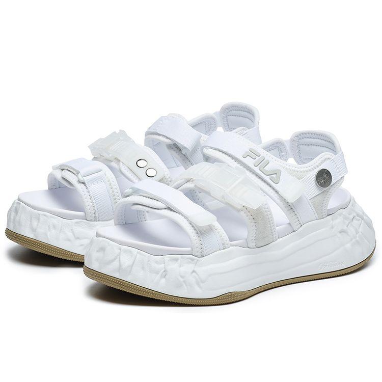 Fila Mihara Yasuhiro X Leather Sport Comfortable Beach Sandals Women Sandals FILA-White F12W224403FWT