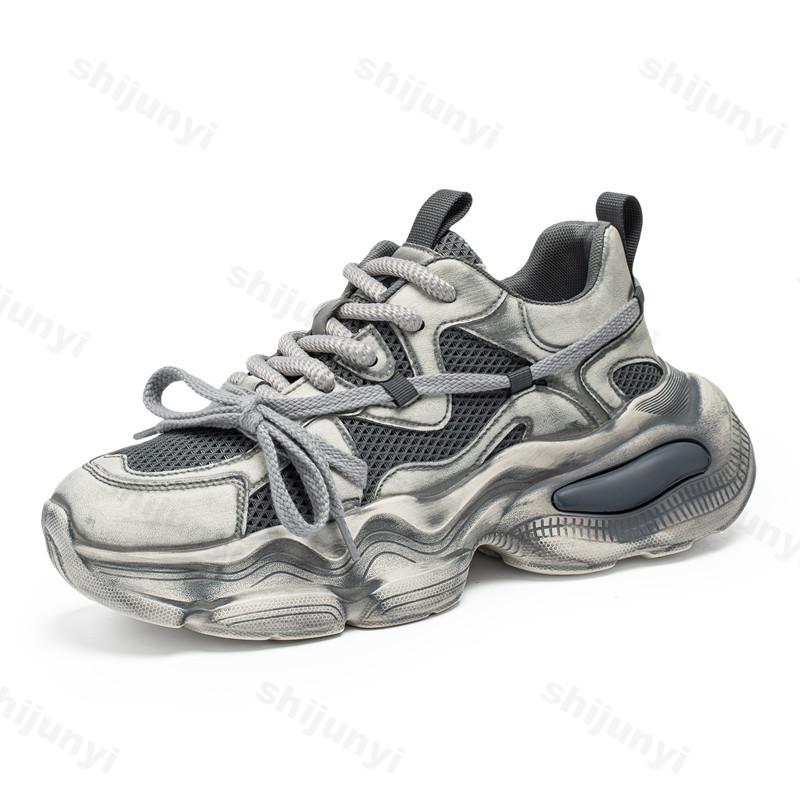 Fashion Men's Mesh Breathable Casual Shoes 2025 Summer New Fashion Trend Thick Soled Sports Shoes Comfortable Versatile Chunky sneakers