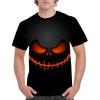 Men's Halloween 3D Printed Crew Neck T-Shirt Fashion Versatile Breathable Trend Casual
