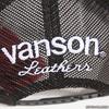 VANSON Vanson Cap with Logo Embroidery, Piping, and Piping Tape, Mesh Cap, Reprint, Johnny's Design, LB-199-02010