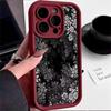Cross Black Tree White Flower Case for Samsung A55, A16, S24 Ultra, S21, S23