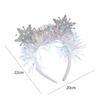 Wear-resistant Christmas Snowflake Headbands Color Ribbon Cosplay Headbands  Holiday Decor