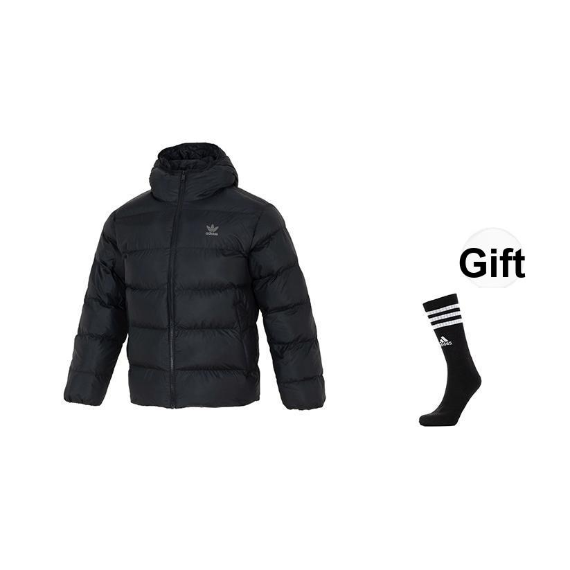 Adidas Originals Tonal Hooded Puffer Jacket Men Jacket Black IY3396