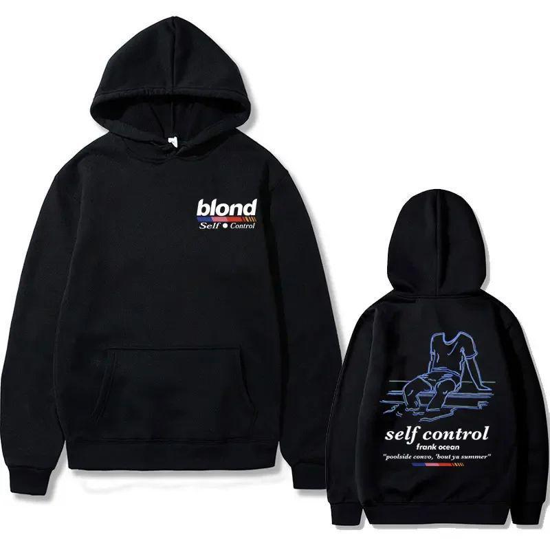 European Size Oversized Hoodie with Gold Rap Pattern
