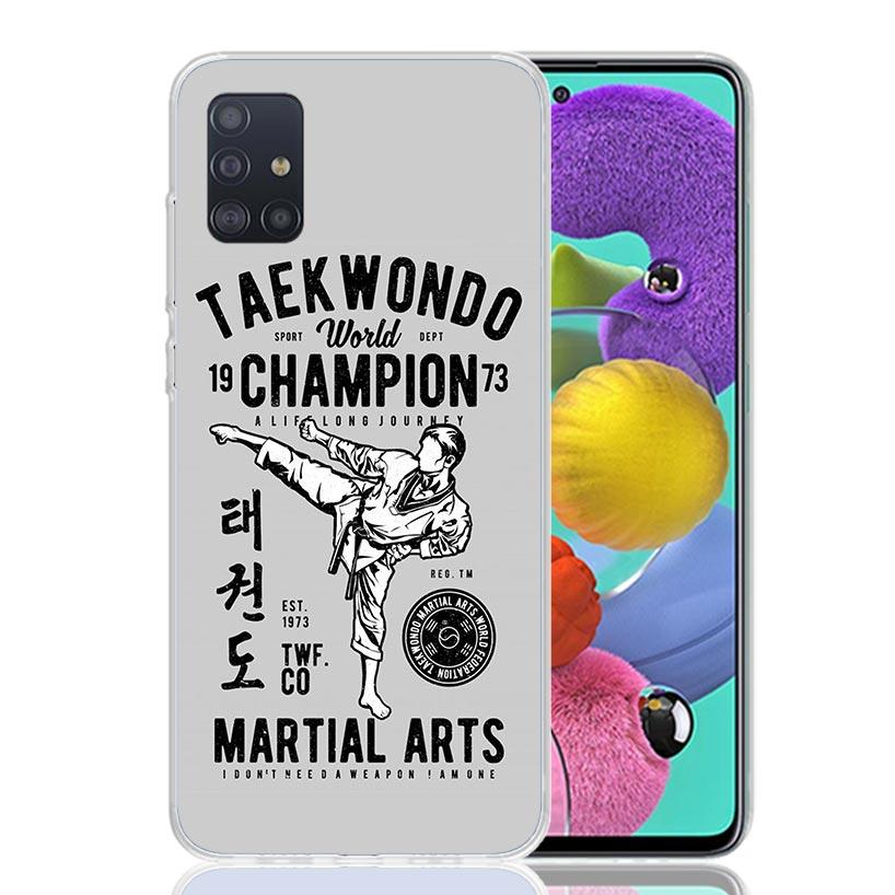 Kungfu Taekwondo Phone Case For Samsung Galaxy A52 A32 A22 A12 A02S A50S A30S A51 A31 AA71 Note 20 Ultra 10 S10 Plus Galaxy A52