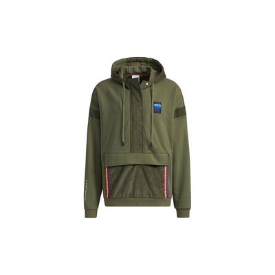 Originals Trefoil Adv Half-Zip Sport Hoodie Men Tops Base-Green GV0930