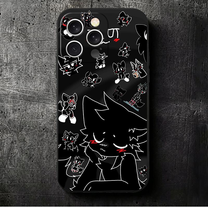 

Cute B-Boykisser Catoon Soft Phone Case for iPhone 16 16E 17 Air 15 Pro Max 14 Plus 13 Mini 11 12 7 Black Cover Back Shell iPhone 16 Pro Max