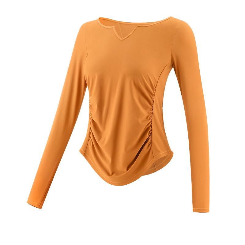 Women's Autumn/Winter Quick-Dry Yoga and Pilates Top - Long-Sleeved Fitness and Running T-Shirt