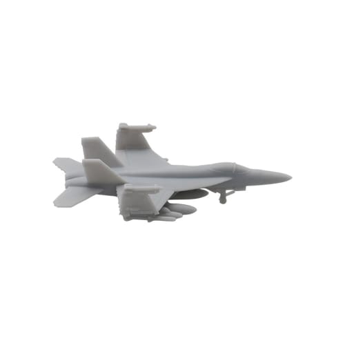 5PCS Military Model Kits 1/2000-1/350 F-18E Super Hornet Carrier-Based Attack Aircraft with Folding Wings (1/2000 (7mm))