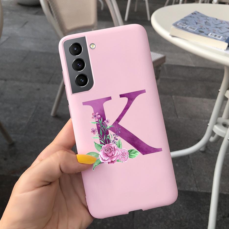 Für Samsung S21 5G Hülle S21 Ultra Plus Niedliche Buchstaben Abdeckung Für Samsung Galaxy S21 Plus 5G S21+ S 21 Ultra Handyhüllen Weiche Fundas