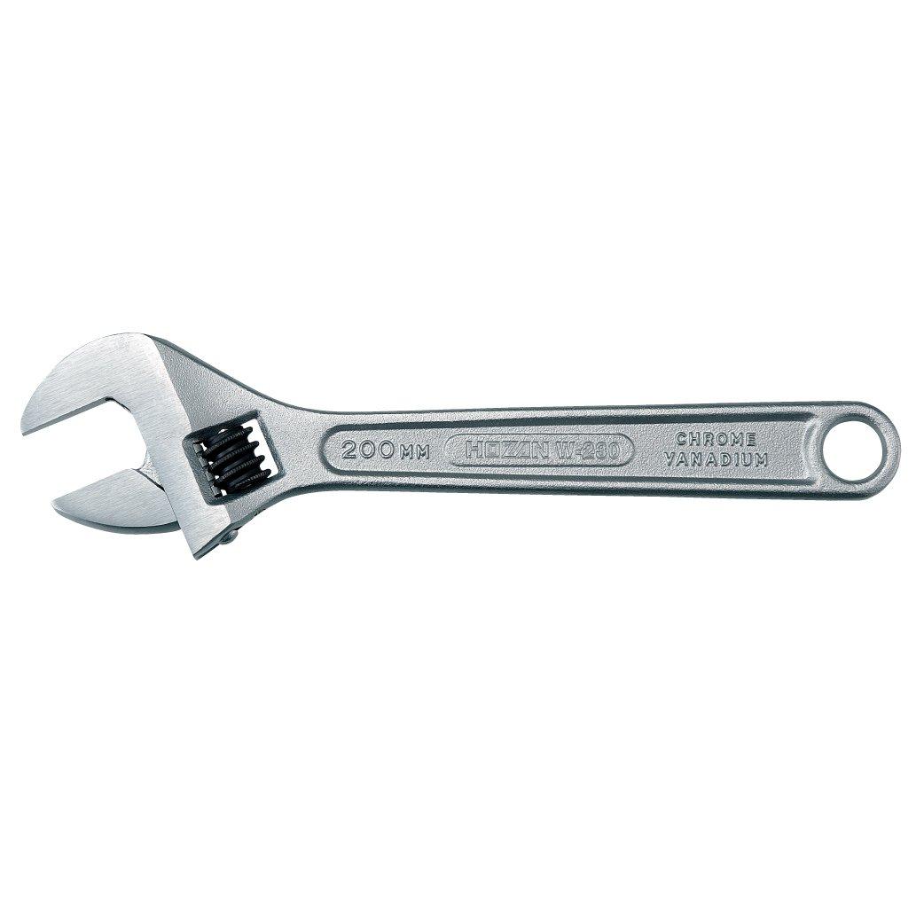 

HOZAN Monkey Wrench for Bolts and Nuts M16 and Maximum Opening Width Ideal for Automotive Tools W230-200 Smaller, 25mm,