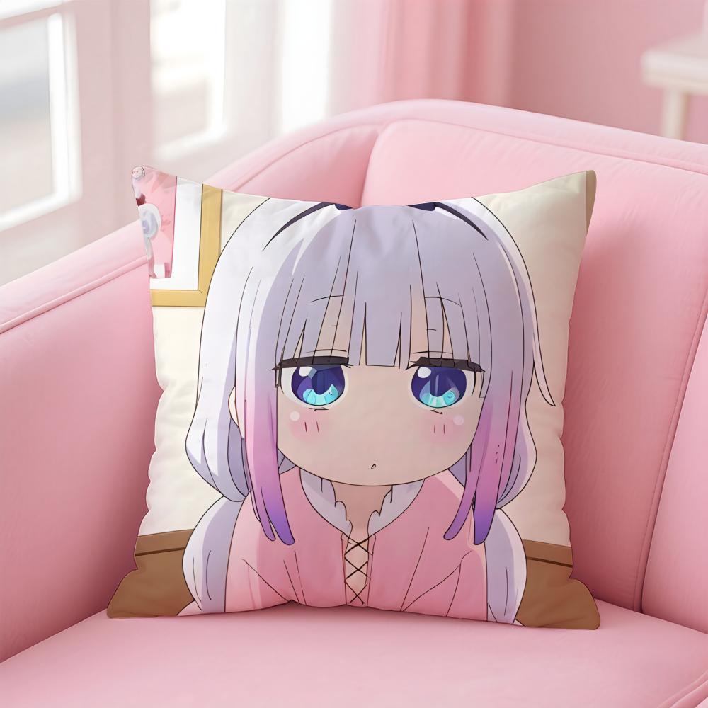 

Anime M-Miss Kobayashi s Dragon MaidS Cushion Cover Comfortable Reversible Pillow Cover Ideal for Car Sofa Bedroom & Beyond 12x12Inch