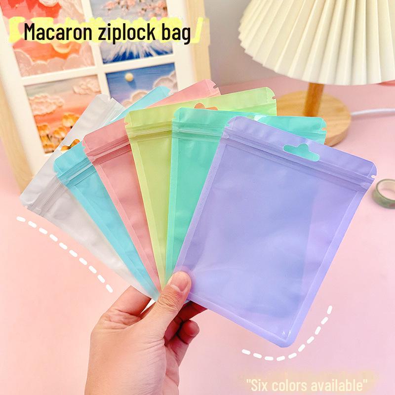 Colorful Transparent Zipper Bag for Makeup Brush Storage