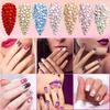 Glitter Rhinestones AB-Flat Back Shiny Stones Nail Art Decoration Mixed Sizes Nail Gems Crystal Strass Accessories