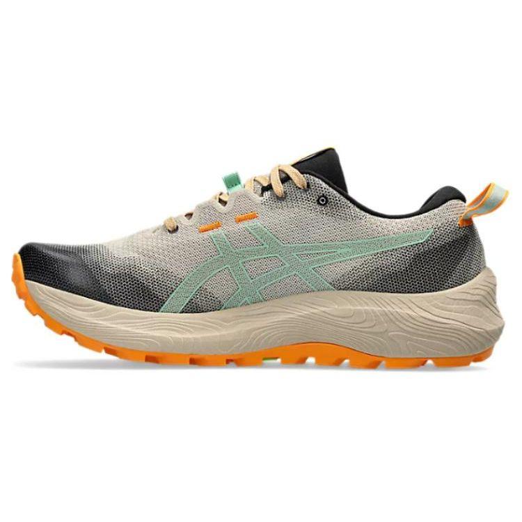 ASICS GEL-TRABUCO 12 Feather Grey Dark Mint ASICSGRIP Non-Slip Trail Trainers 1011B799-020 43.5