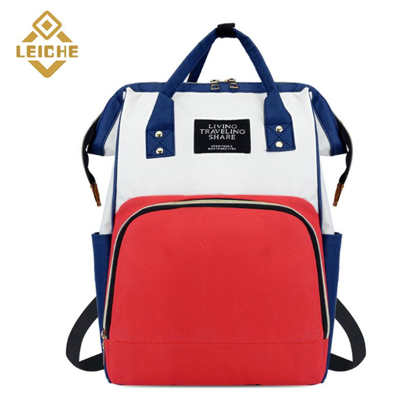 Large Capacity Splash-proof Mummy Bag: Fashionable Multi-Purpose Travel and Baby Bag