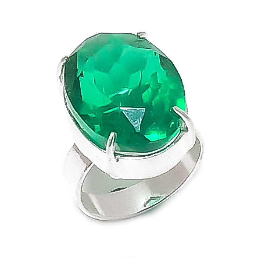 

Natural Chrome Diopside Gemstone 925 Sterling Silver Jewelry Ring Size 7 j3F29
