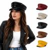 Solid Color Newsboy Cap Adjustable Beret Cap Fashion Octagonal Hat  Street Wear