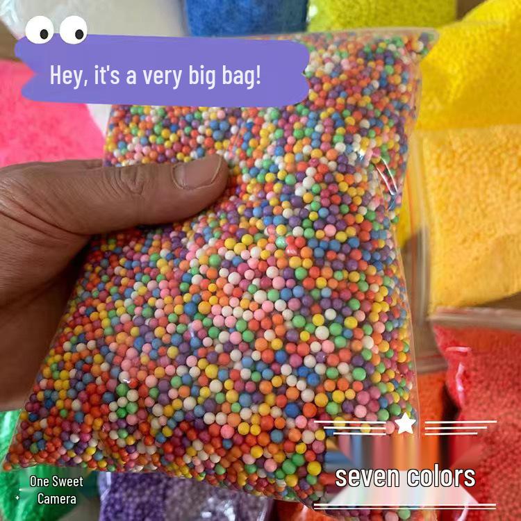 

Подарункова коробка з піною «Метеоритний дощ макарунів» з прикрасами-міксом жуйки 100g