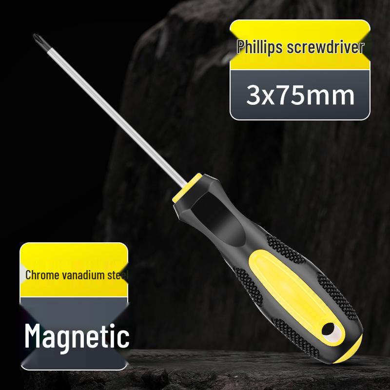 Heavy-Duty Slotted & Phillips Screwdriver Set for Home Use