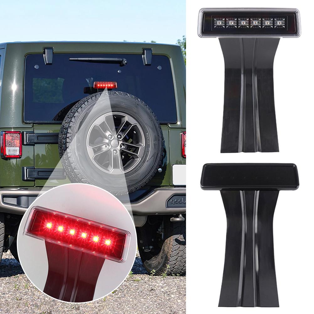 LED High Mounted Stop Lamp for Jeep WRANGLER JK 2007-2018 LED 3rd Brake Light With Strobe Feature Anti-Collision Rear Light A5B6