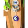 Boho Evil Eye Hanging Wall Decor Metal Pendant Wall Art Hanging Ornament Gothic Home Decor Garden Wind Chimes Outdoor Decoration