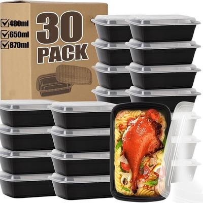 10/30 STÜCK Plastik Bento Box Lebensmittel Lunchbox Einweg Salat Obst Aufbewahrungsbox Meal Prep Behälter Quadratisch Auslaufsicher Zum Mitnehmen Bento