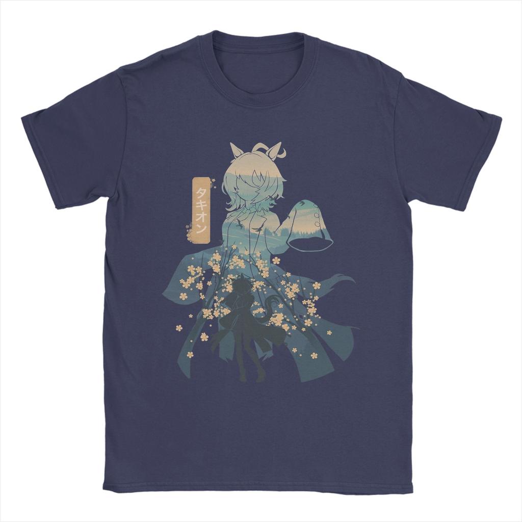 Mens Agnes Tachyon Uma Musume Anime T Shirts 100 Cotton Clothing Creative Short Sleeve Crewneck Tees Gift Idea TShirts