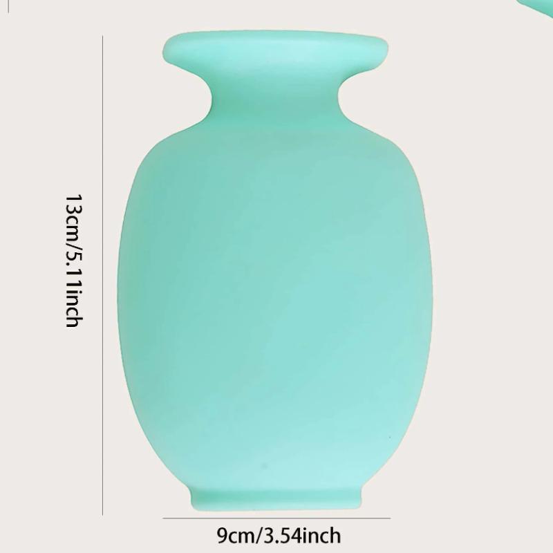 1pc-Magic Silicone Vase Wall Mount Self Adhesive Flower Pot Hanging Decorative Reusable Wall-Mounted Flower Vase Home Decor