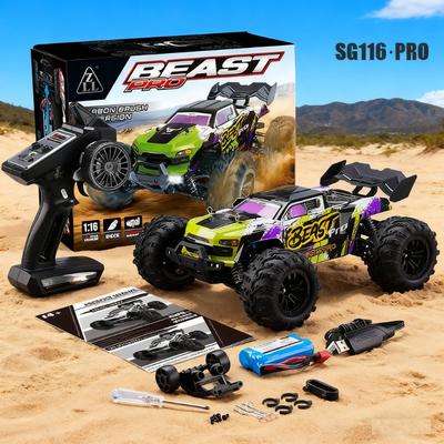 ZLL SG116 MAX/PRO 1:16 High Speed Drift Racing 80KM/H Or 40KM/H Brushless Motor 4WD RC Car Off Road Car Toys for For Kid Gift