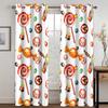 Pink Sweet Candy Ice-cream Girl Princess Window Panel Drapes In Children Bedroom Space Living Room Hall Treatments Kitchen Decor Drapes Blinds